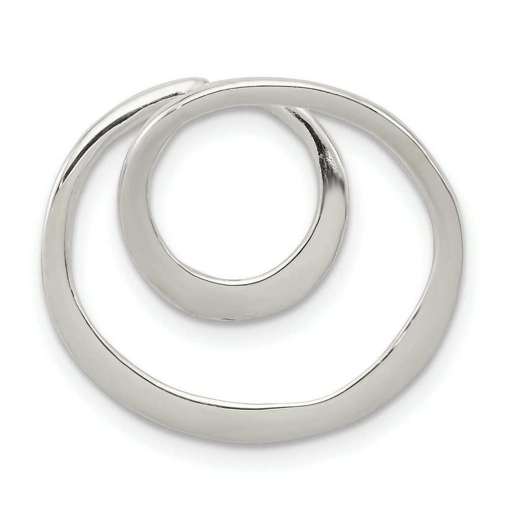 Unique Double Circle Charm Pendant (925 Sterling Silver)